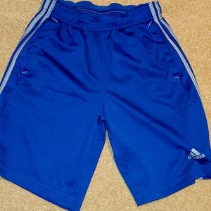 Adidas blue athletic shorts